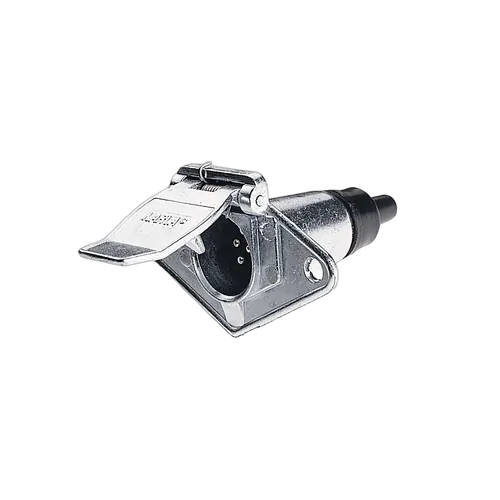 Narva 6 Pin Small Round Metal Trailer Socket