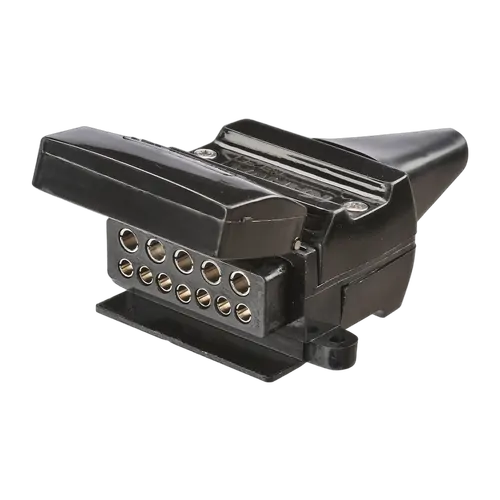 Narva 12 Pin Flat Trailer Socket With Reed Switch For Use With Normally Closed Circuits