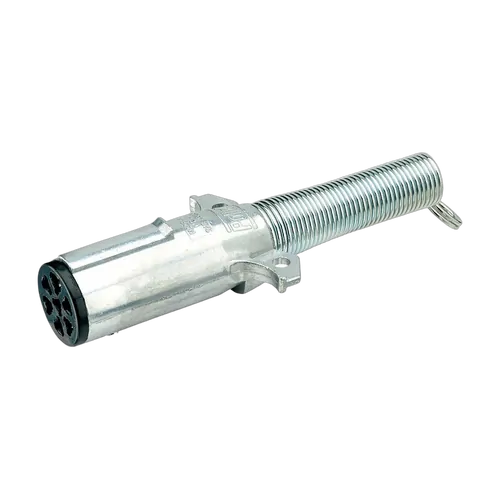 Narva 7 Pin Heavy-Duty Round Metal Trailer Plug With Internal Weatherbeater Seal And Cable Guard