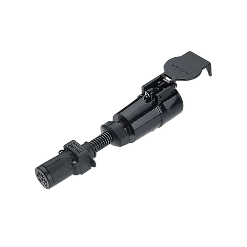 Narva 7 Pin Small Round Socket On Car To 7 Pin Large Round Plug On Trailer