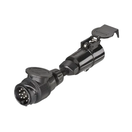 Narva 13 Pin Euro Round Socket On Car To 7 Pin Large Round Plug On Trailer