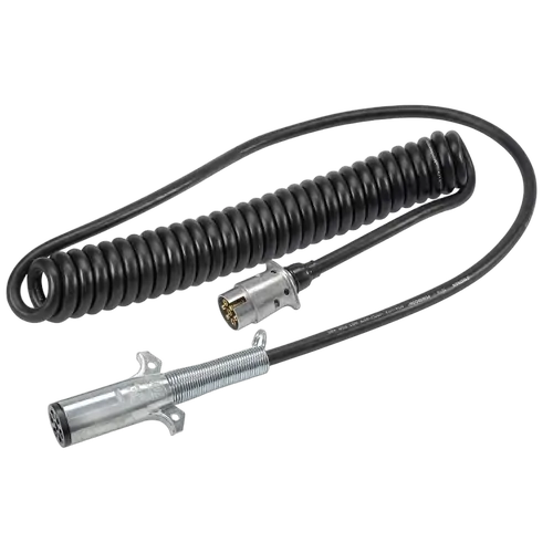 Narva 7 Core 4Mm Suzi Coil Adaptor, 4.6 Metres With 6 x 4Mm (2Mm2) 1 x 5Mm (3Mm2) Cores