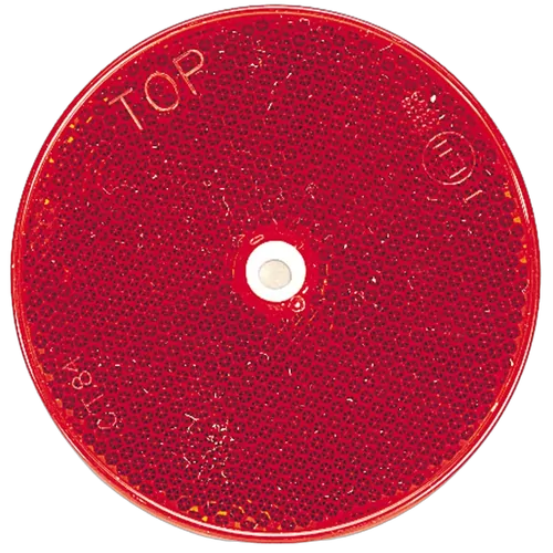 Narva Red Retro Reflector With Central Fixing Hole