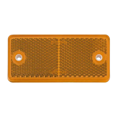 Narva Amber Retro Reflector With Dual Fixing Holes