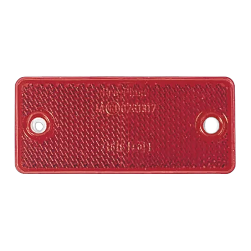 Narva Red Retro Reflector With Dual Fixing Holes