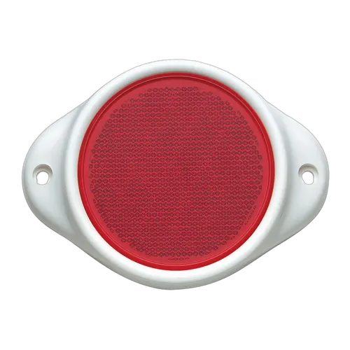 Narva Red Retro Reflector In Plastic Holder With Dual Fixing Holes