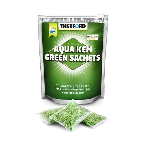Thetford Aqua Kem Green Zip Bag Sachets X 2