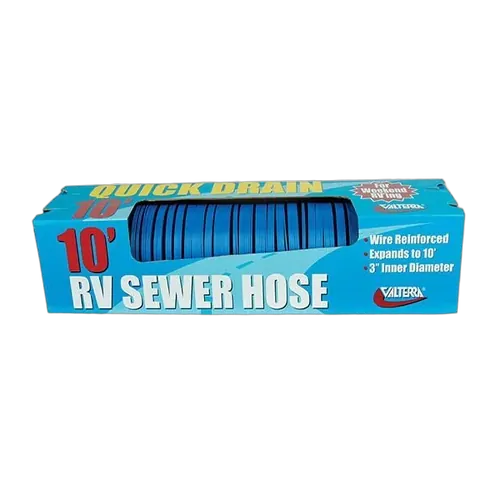 Valterra Quick Drain Sewer Hose 3"x10" Blue