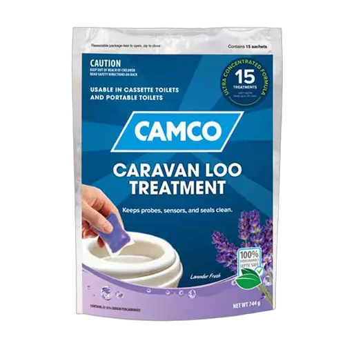 Camco Caravan Loo Treatment - Lavender Scent Drop Ins (15 Per Bag)