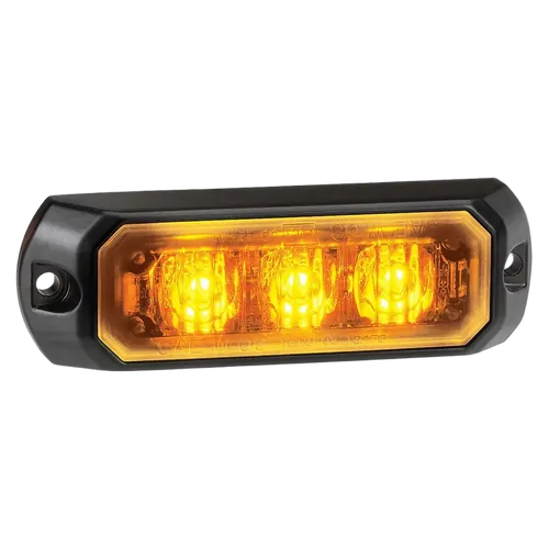 Narva Low Profile High Powered Led Warning Light (Amber) - 3 x 1 Watt Leds