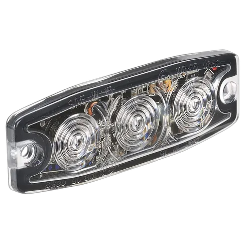 Narva High Powered Low Profile Led Warning Light (Blue) - 3 x 1 Watt Leds