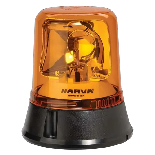 Narva Optimax Rotating Beacon (Amber) Flange Base 12/24 Volt