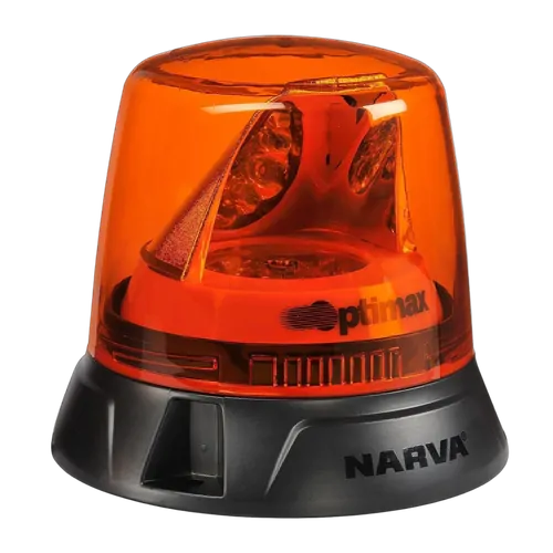 Narva 10-33V Optimax Led Rotating Beacon Flange (Amber)