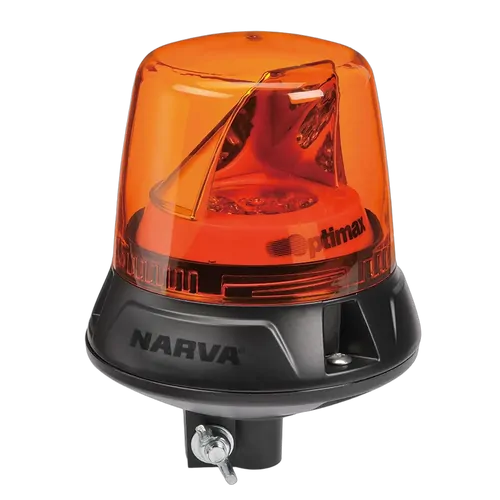 Narva 10-33V Optimax Led Rotating Beacon Pole Mount (Amber)