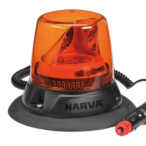 Narva 10-33V Optimax Led Rotating Beacon Magnetic Mount (Amber)