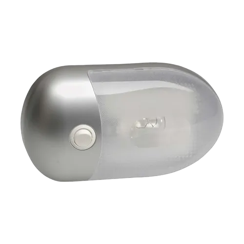 Narva Interior Dome Lamp w/ Off/On Switch w/ Silver Satin Finish