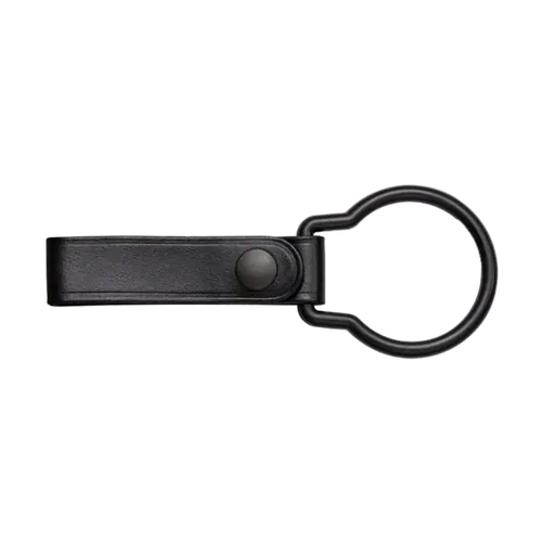 Maglite D-Cell Torch Belt Loop Holder - Black Leather (Plain)