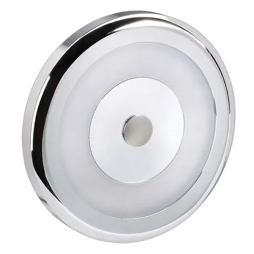 Narva 10-30v Chrome Bezel Interior Lamp w/ Touch Sensitive On/Dim/Off Switch - Cool White