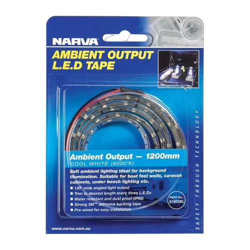 Narva 600Mm Led Tape Ambient Output Cool White 12V
