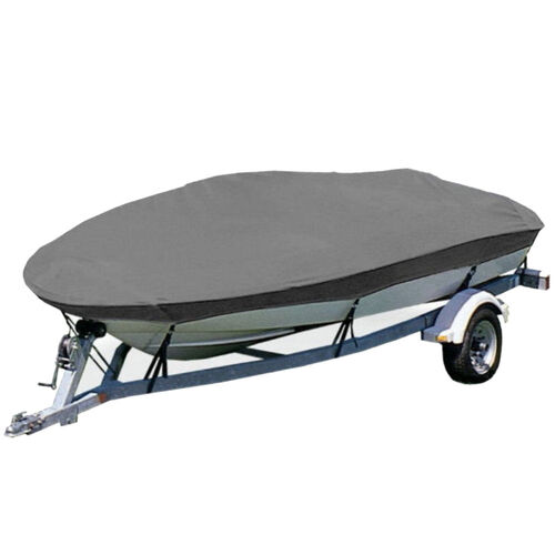 Kaiser Wide Front Tinnie Covers - Light Grey 14-16ft