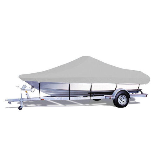 Kaiser Centre Side Console Boat Covers - Light Grey 17.7-19.6ft