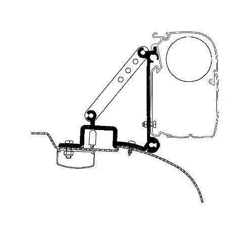 Thule Ducato Jumper Boxer Bracket, Side Bracket, Pre-2007