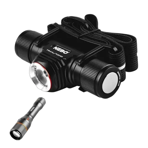 Nebo TRANSCEND 1000 Headlamp & DAVINCI 1500 Rechargeable Combo