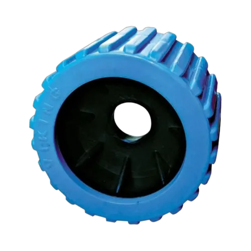 5" Ribbed Blue Wobble Roller 26mm