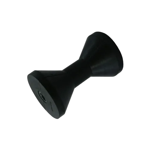 6" Deep V Roller Black 17mm