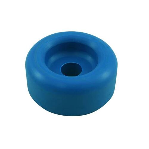 Front End Cap Roller 3" Blue Nylon - Bore 17mm