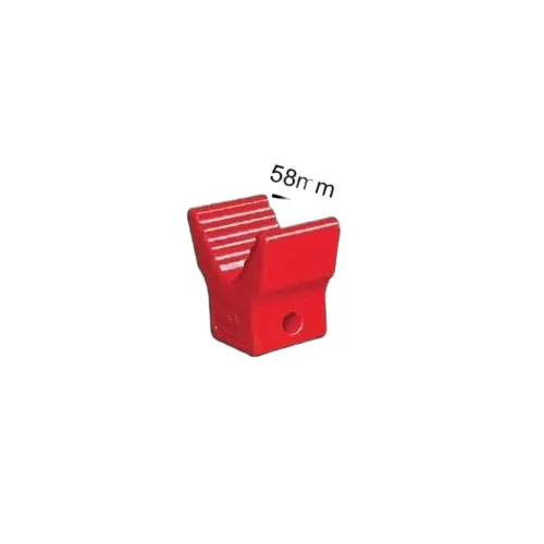 2&quot; Poly V Block Red 12mm