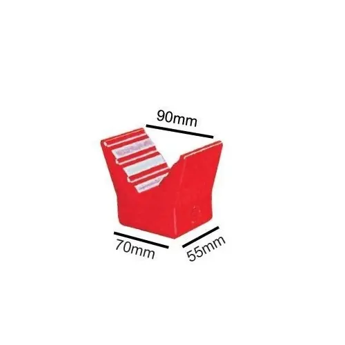 3" Poly V Block Red 14mm