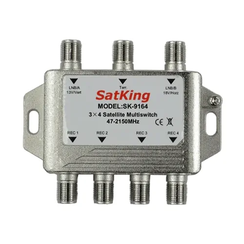 SatKing 3 In 4 Out Satellite & Terrestrial Multi Switch