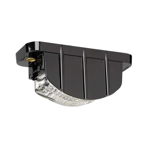 Narva 9-33 Volt Model 16 3 Led Licence Plate Lamp Low Profile Black Housing And 0.5M Cable