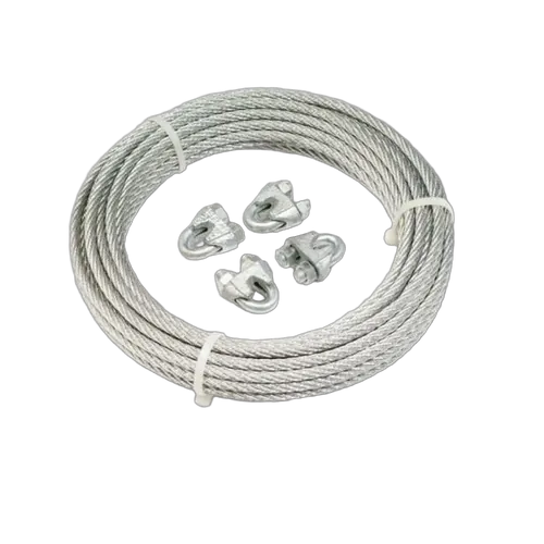 ARK Brake Cable & Clamps 10m x 4mm Galvanised