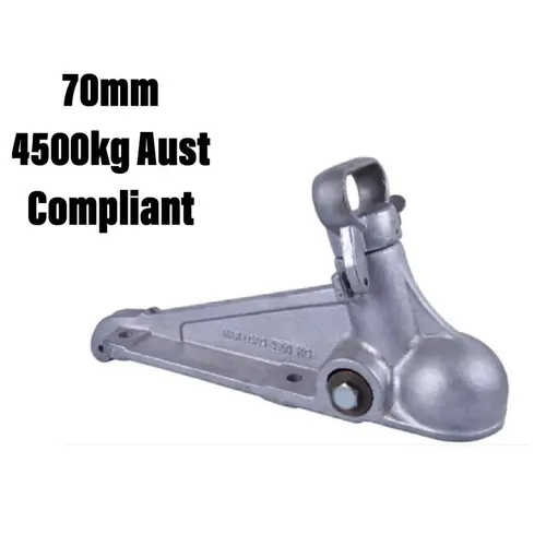 4500kg Electric Coupling 70mm Towball Black