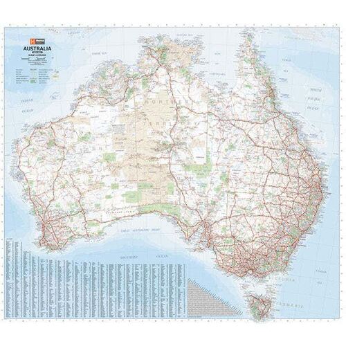 Australia Mega Map - 2400x2100 - Screen Board (3 panels)