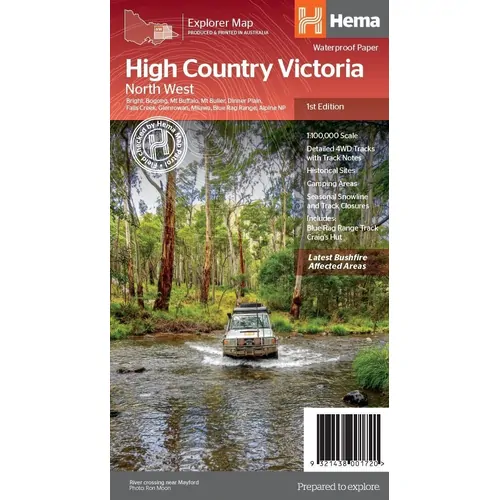 The Victorian High Country - North Western Map