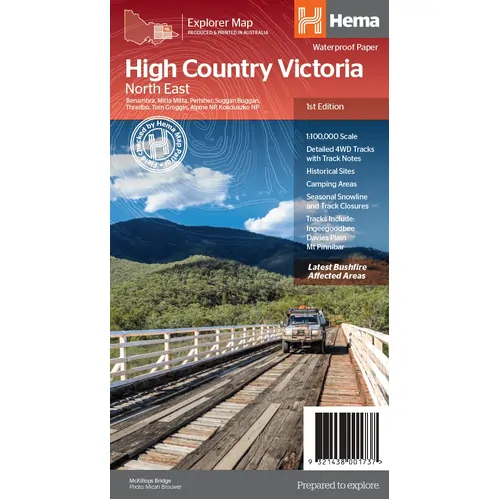 The Victorian High Country - North Eastern Map