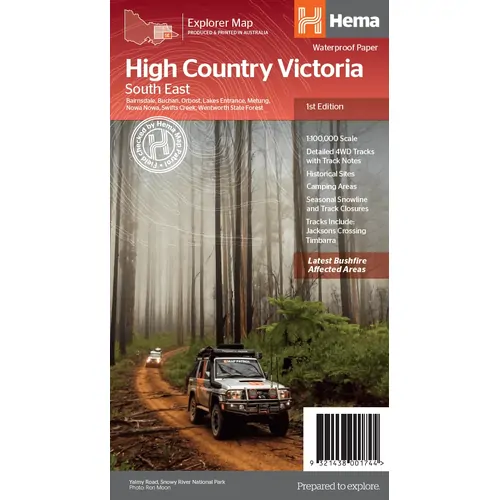 The Victorian High Country - South Eastern Map