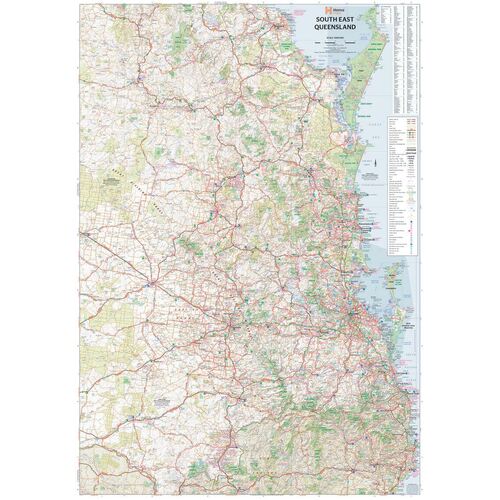 South East Queensland Supermap - 1000x1430 - Laminated