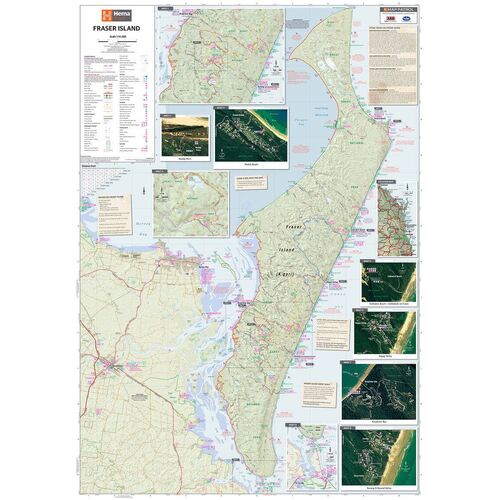 Fraser Island Supermap - 1000x1430 - Laminated
