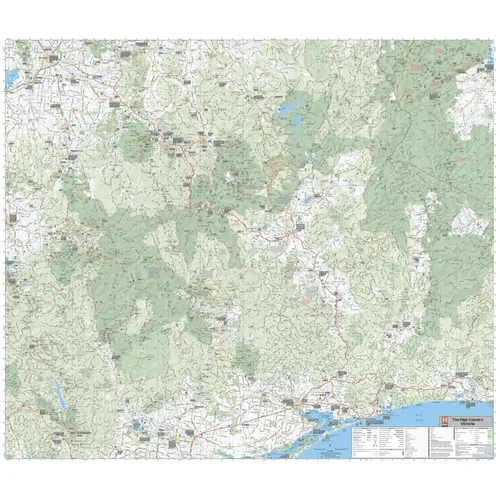 The Victorian High Country - Megamap - 1673x1430 - Unlaminated