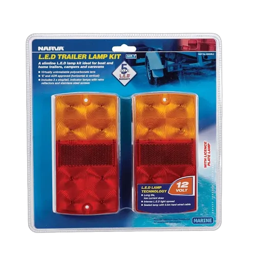 Narva 12 Volt Led Slimline Trailer Lamp Pack With Licence Plate Lamp