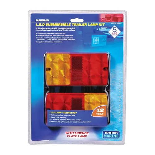 Narva 12 Volt Model 36 Led Slimline Submersible Trailer Lamp Pack