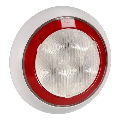 Narva 9-33 Volt Model 43 Led Rear Direction Indicator Lamp (Amber) With Red Led Tail Ring