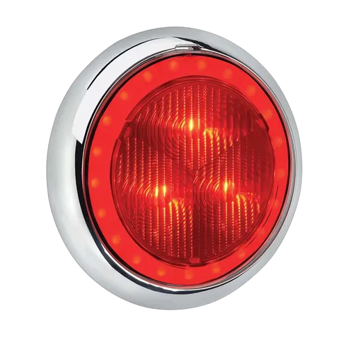 Narva 9-33 Volt Model 43 Led Rear Stop Lamp (Red) With Red Led Tail Ring