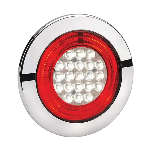 Narva 9-33 Volt Model 56 Led Reverse Lamp (Red) With Red Led Tail Ring