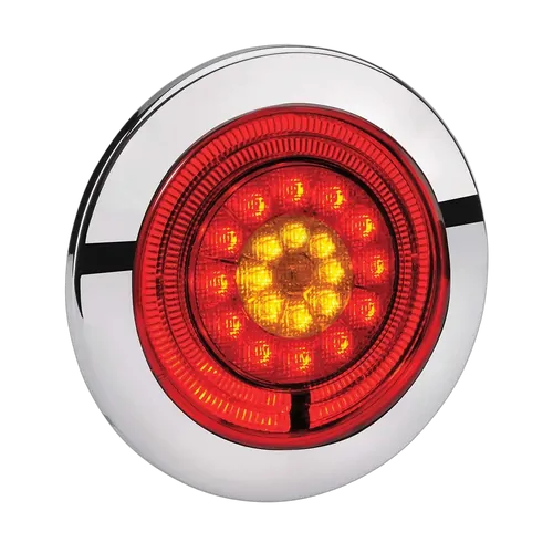 Narva 9-33V Model 56 Led Rear Stop (Red) And Direction Indicator Lamp With Red Led Tail Ring