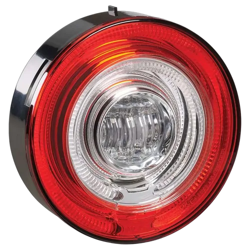 Narva 9-33V Led Model 57 Rear Direction Indicator Lamp (Amber) With Tail Ring (Red)